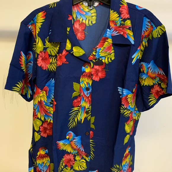 Alvish Shirt for Men Floral Print Aloha Beach - Picture 2 of 3